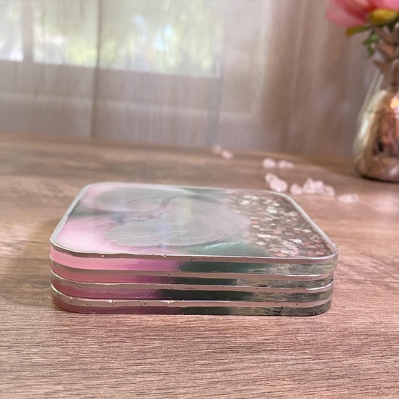 Resin Coasters, handmade gift, home decor - Picture 7 of 9
